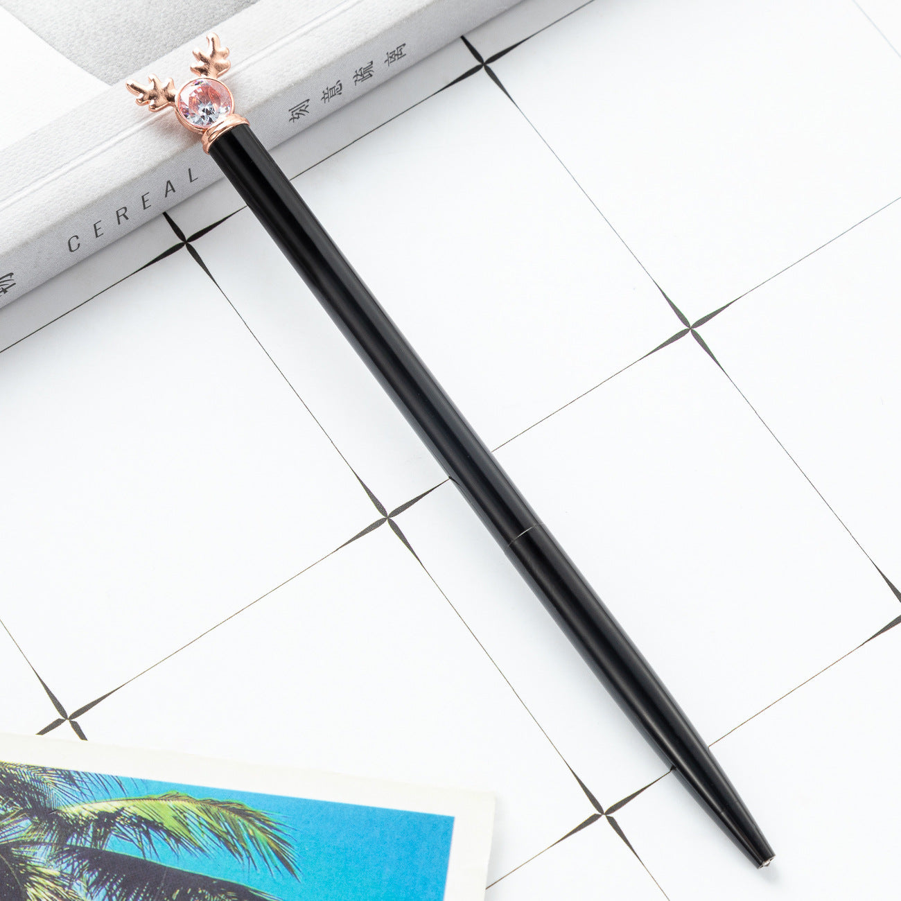 Wholesale Creative Cartoon Deer Head Style Pen  Ballpoint Pen