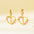 Wholesale  Stainless Steel Heart Letter Earrings