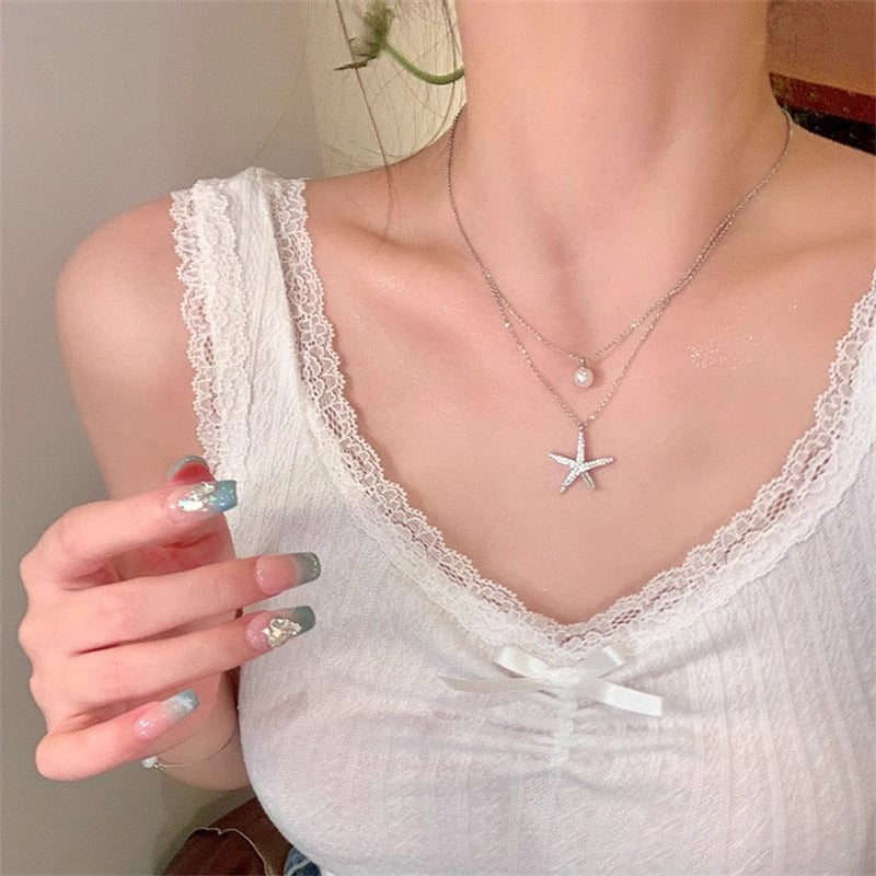 Wholesale  Natural Stone Shell Necklace