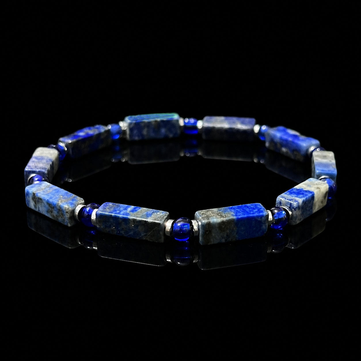 Wholesale Stylish Natural Stone Beaded Bracelet With Lapis Lazuli And Tiger Eye Fashion Accessory For Casual Everyday Wear Or Gift
