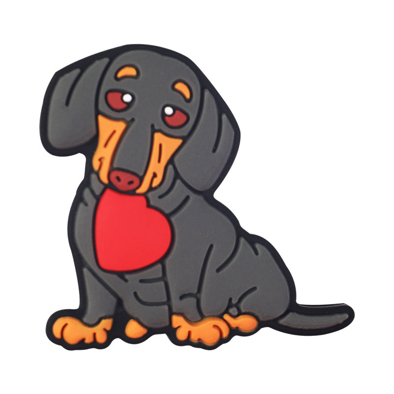 Wholesale  20pcs Cartoon dachshund  Focal Beads DIY Bead Accessories