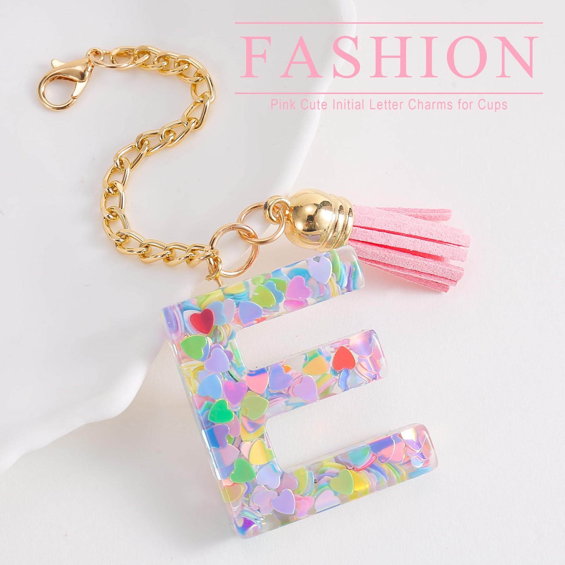 Wholesale Cartoon 26 Letters Resin Hanging Chain Cup Accessories Chain ACC-CA-Jiay001