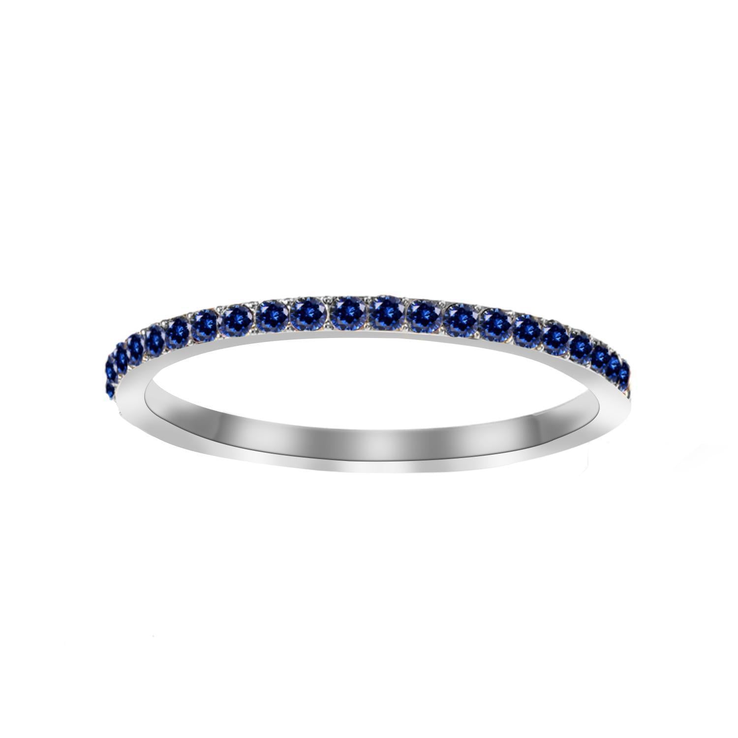 Wholesale Stainless Steel Ring with Colorful Birthstone-Colored Diamond Accents