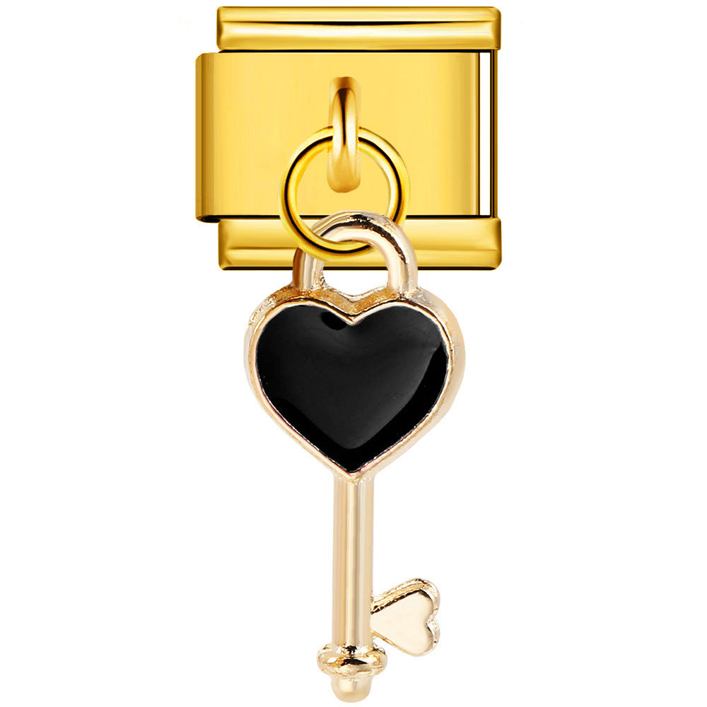 Wholesale  Italian Charm Bracelet 9mm DIY hook style Creative Stainless Steel Composable Bracelet