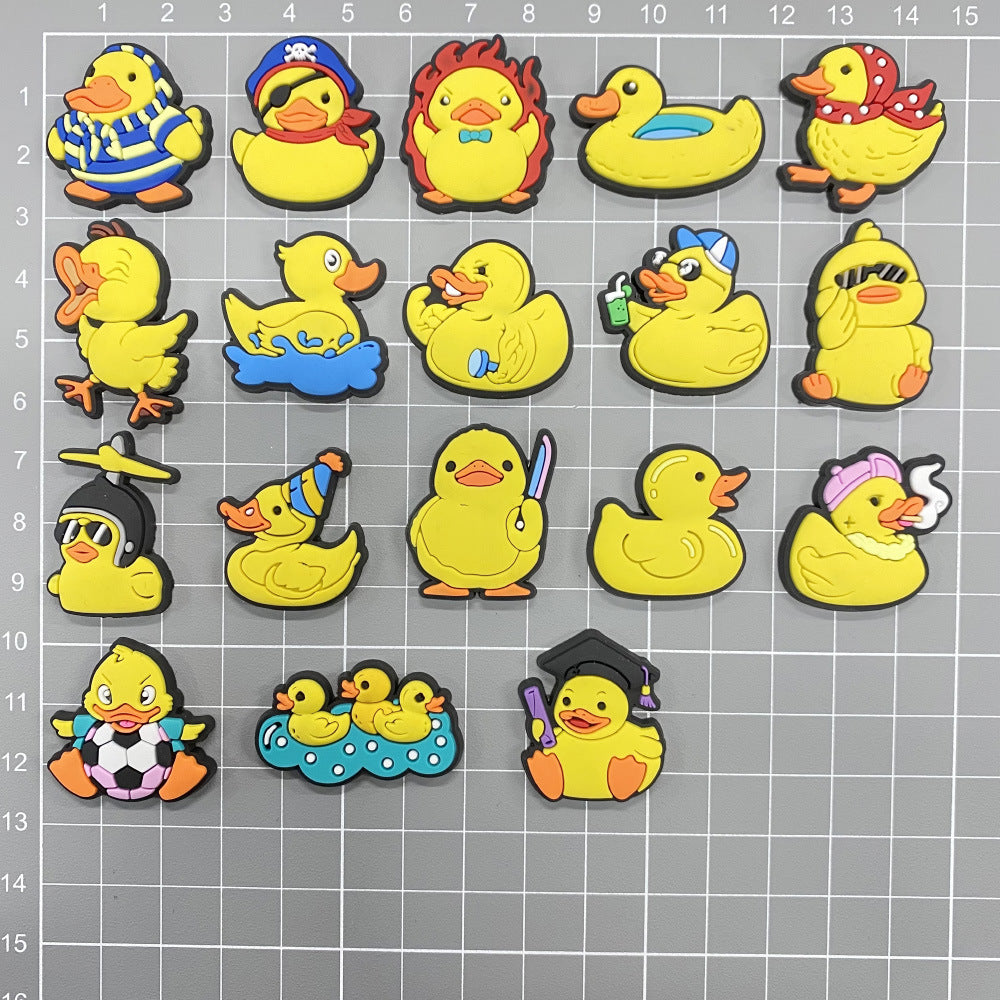 Wholesale 10pcs Cartoon cute soft rubber shoe charms shoe decoration