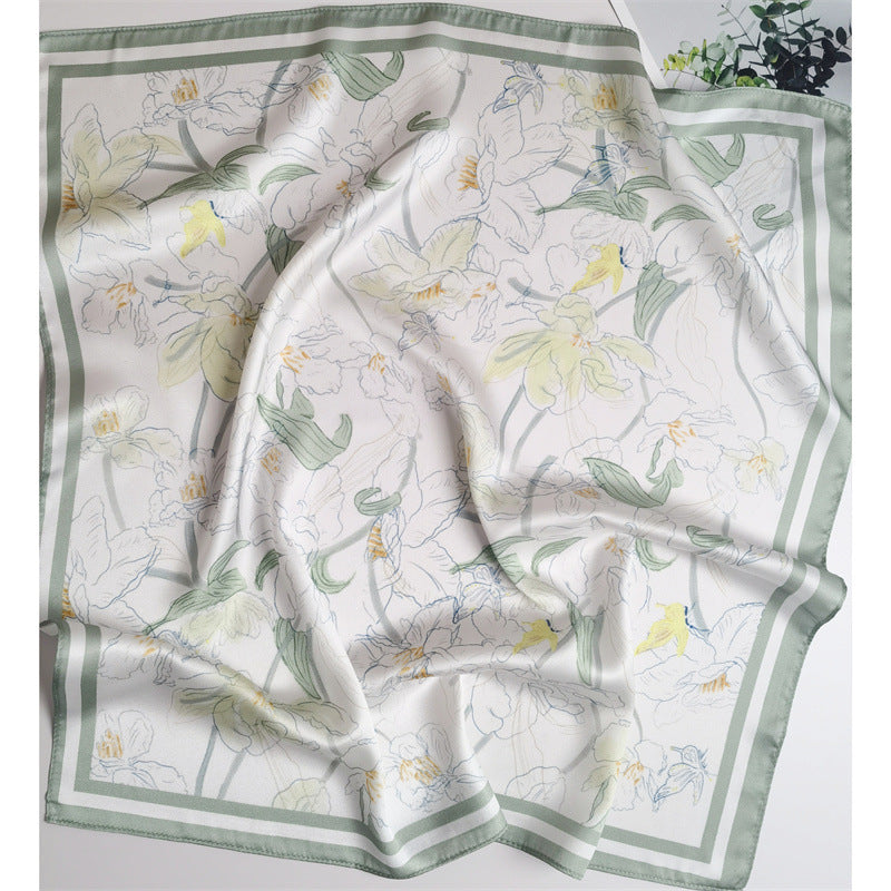 Wholesale spring and summer Silk f 53* 53cm Large Square Scarf