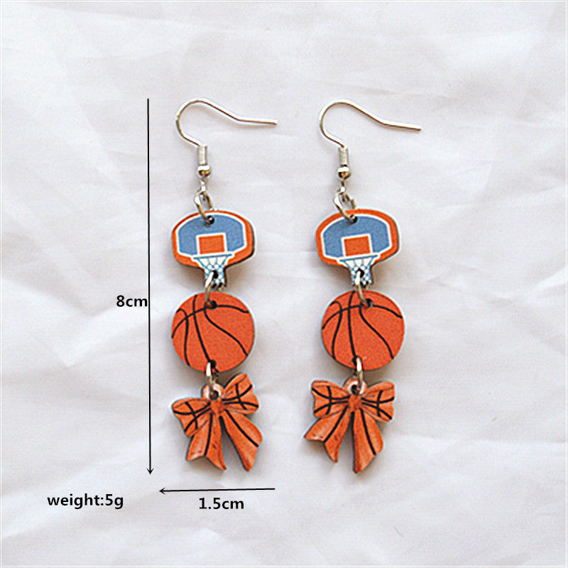 Wholesale sports series earrings