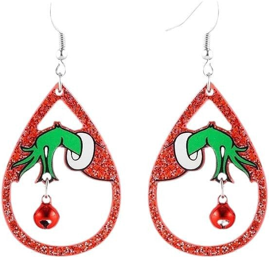 Wholesale Christmas jewelry  acrylic earrings