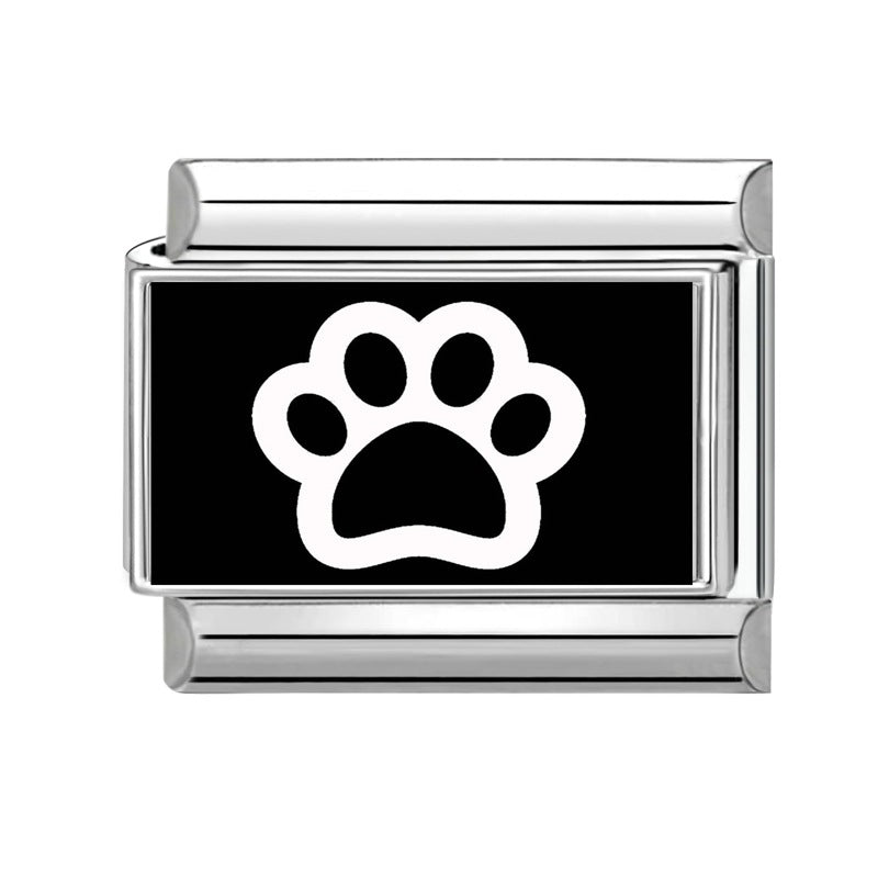Wholesale  9mm Italian Charm Starter Bracelets DIY square Single Section Creative Stainless Steel Composable Bracelet