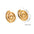 Wholesale  titanium steel metal feeling retro versatile  earrings