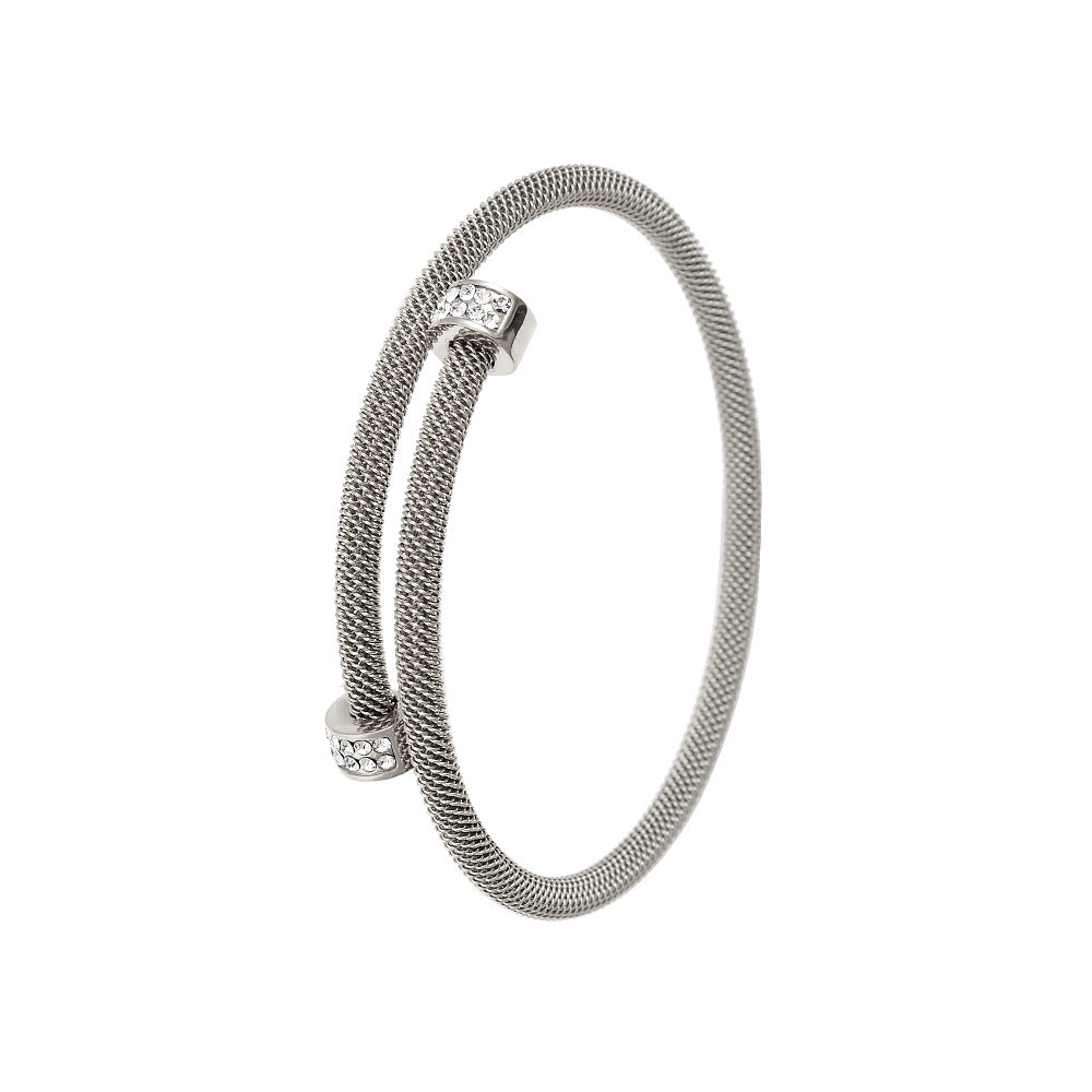 Wholesale Stainless Steel Open Bracelet C Shape Earrings ACC-BT-Yueshi007