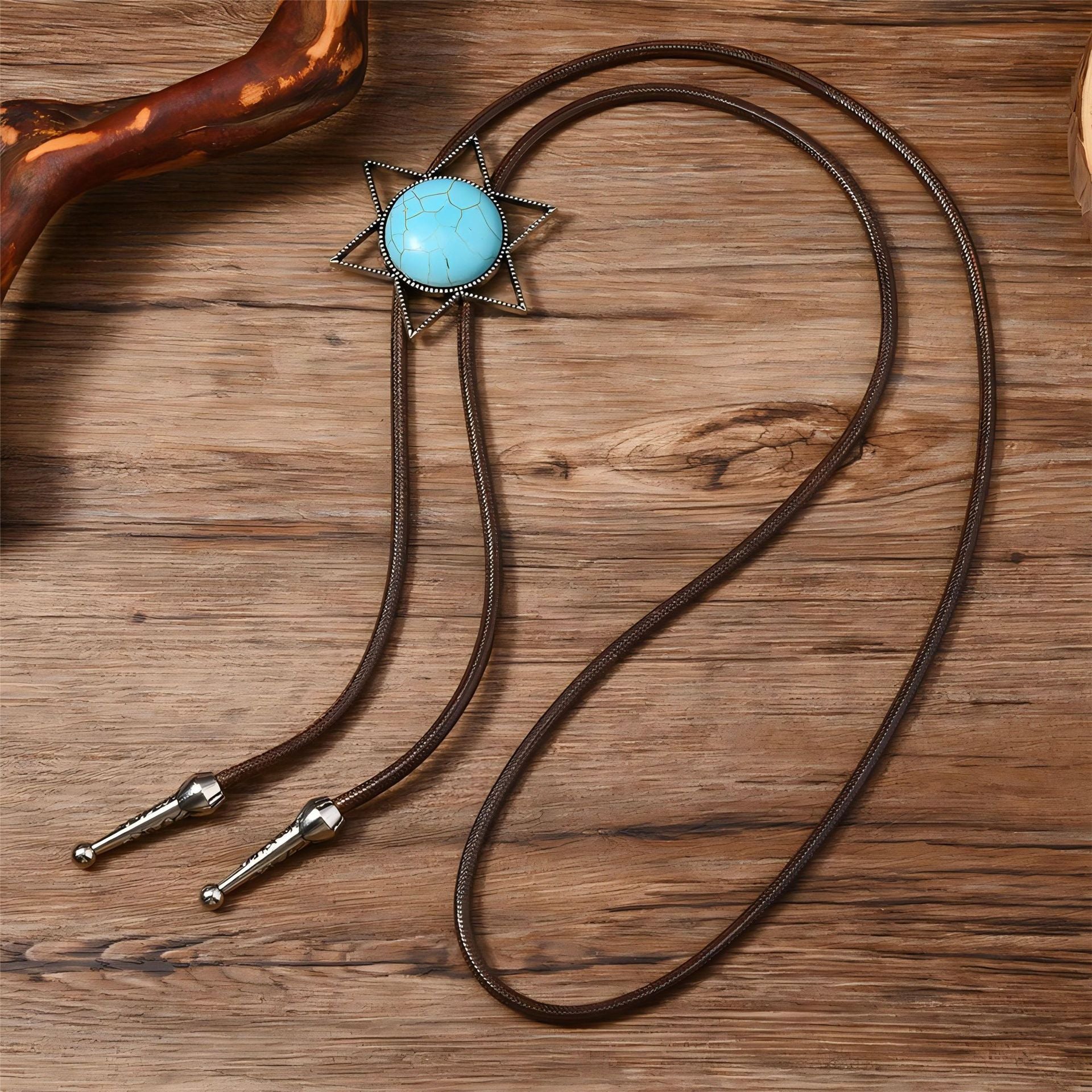 Wholesale PU leather woven rope bull head heart butterfly necklace