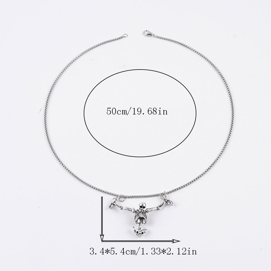 Wholesale Dark Skull Pendant Necklace