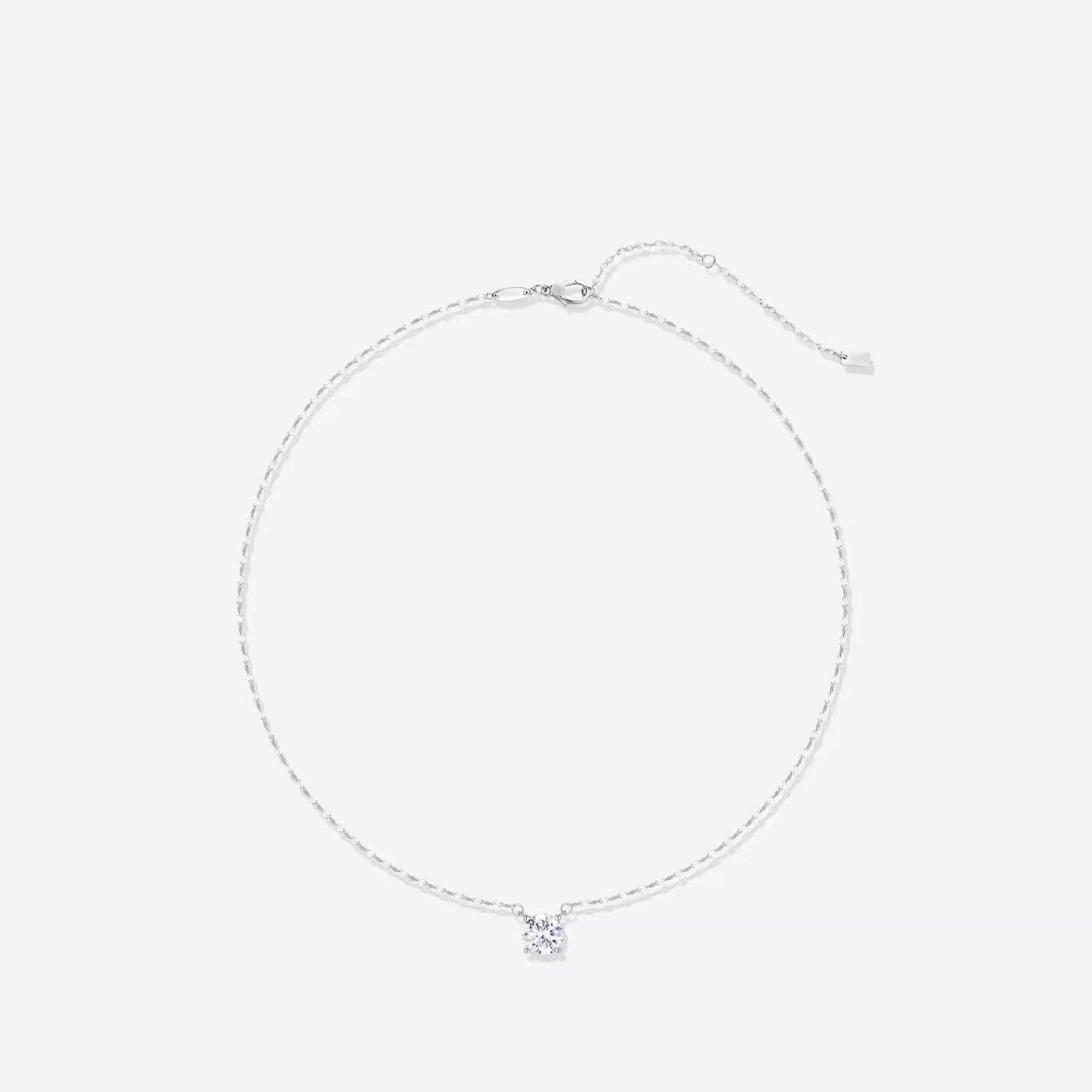 Wholesale Light Luxury Sea Blue Zircon Pendant Necklace,  Classic Four-Prong Design,  Fashion Jewelry Accessory for Women