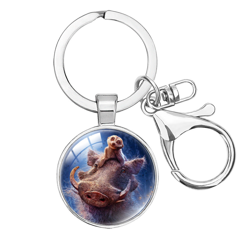 Wholesale Cartoon lion decoration keychain