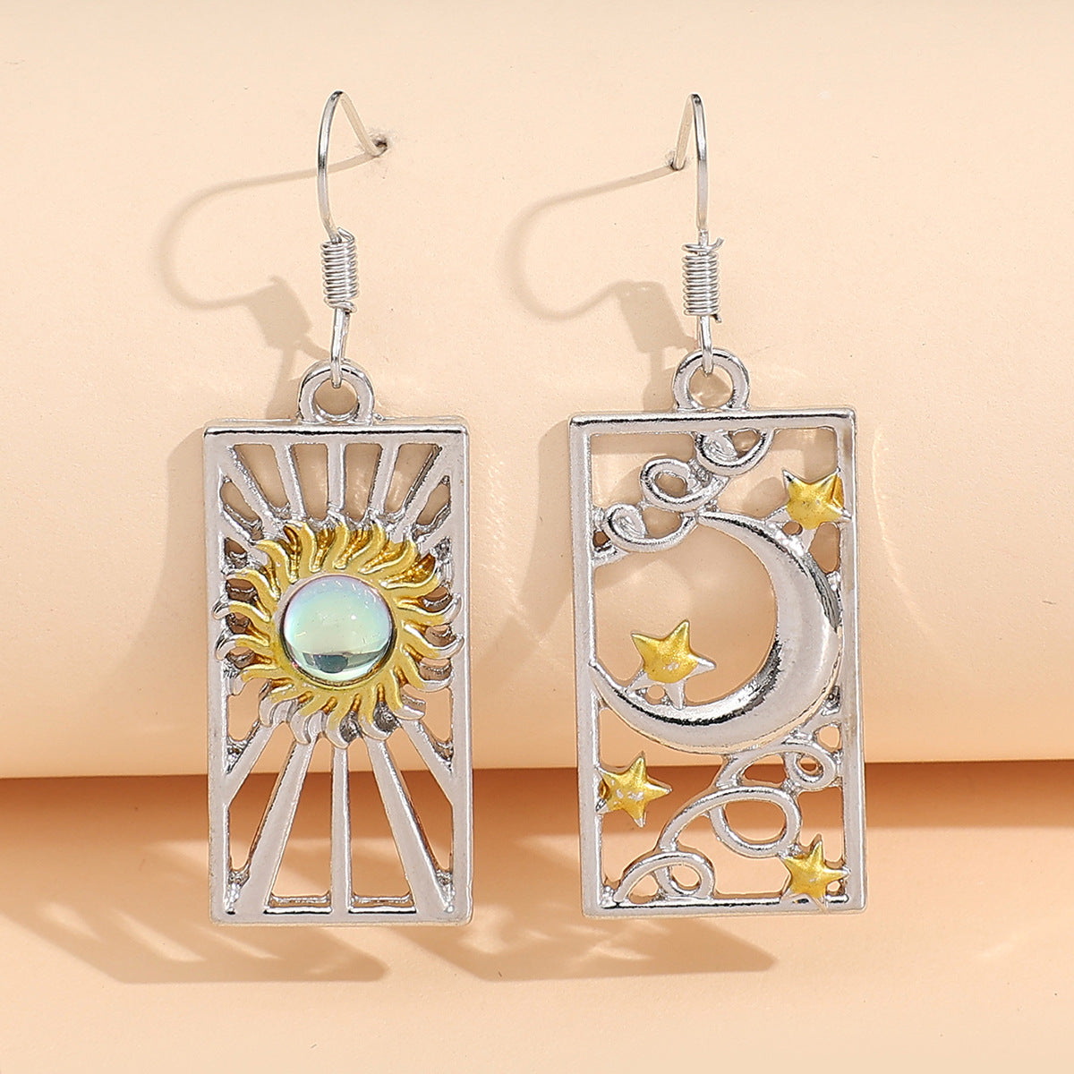 Wholesale  personality exquisite Moon star Sun earrings