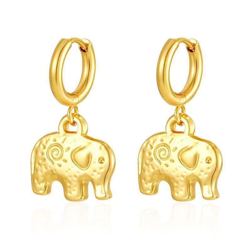 Wholesale Stainless steel heart and flower earrings