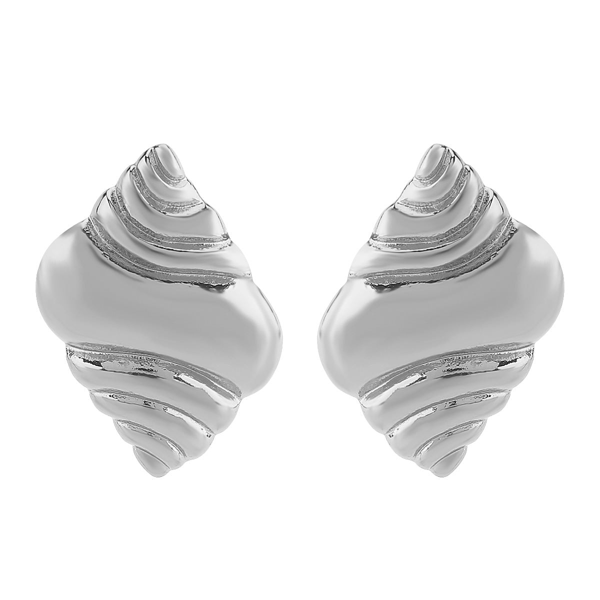 Orecchini all'ingrosso in lega di conchiglia creativa con personalità di nicchia, orecchini a vento da spiaggia e oceano