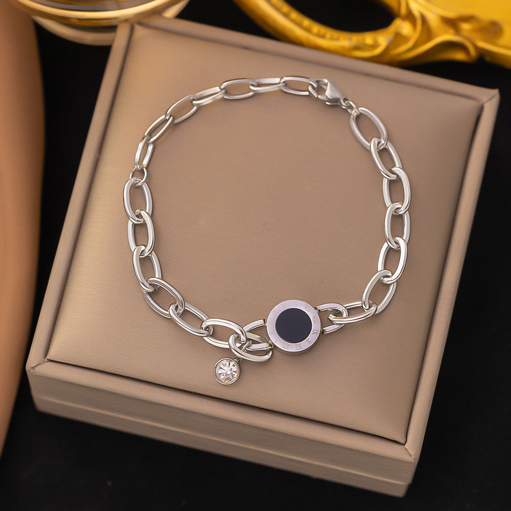 Wholesale Titanium Steel Bracelet Love Double Layer Bracelet ACC-BT-Qinji001