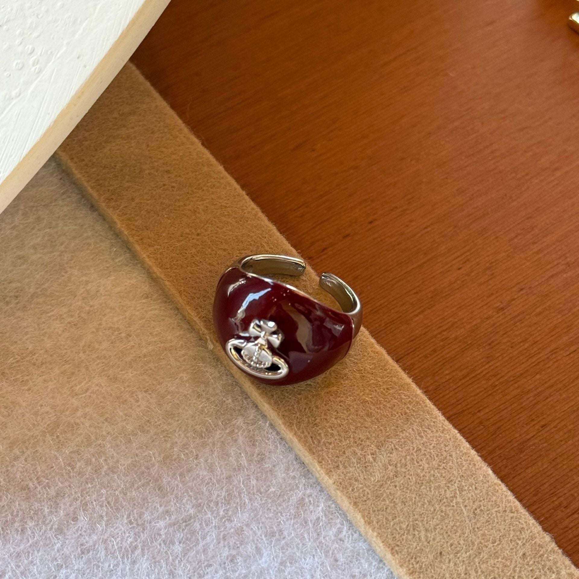 Wholesale Saturn Zircon Open Ring Trendy Fashion Jewelry Accessory for Women Gift