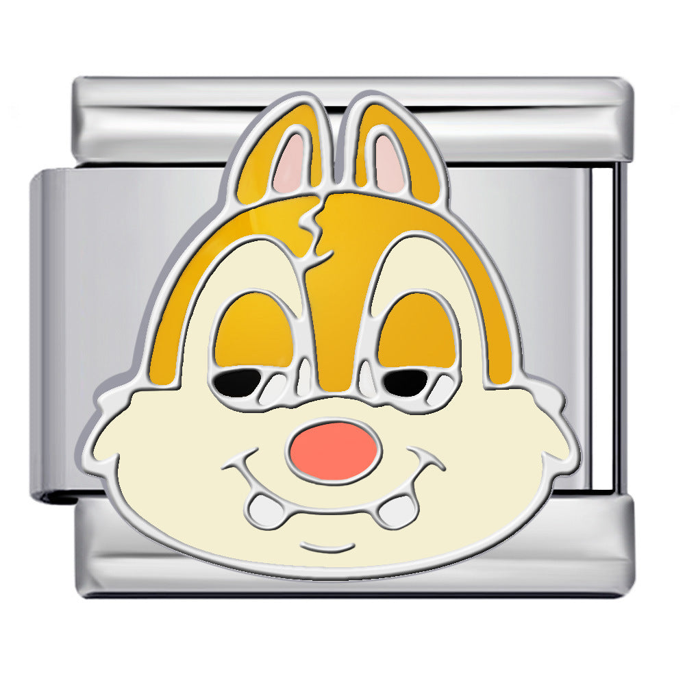 Wholesale  Italian ModuleTitanium Steel Cute Cartoon Series DIY  Bracelet