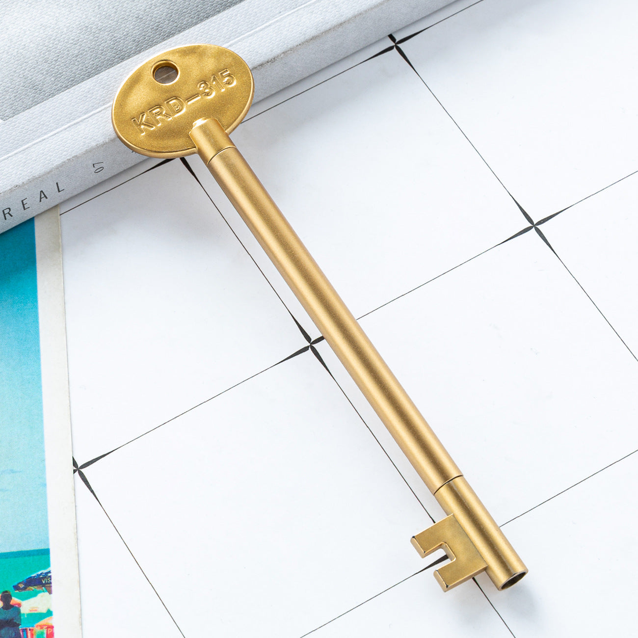 Wholesale stationery keychain cute cartoon retro ballpoint pen