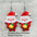 Wholesale Christmas snowman acrylic earrings