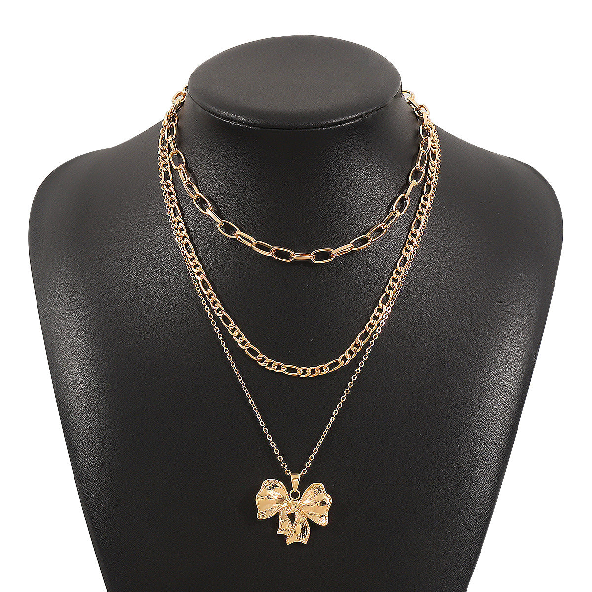 Wholesale Elegant High-end Ear Stud ins Blogger with Sweet Bow Rinlg Cavicle Chain