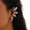 Wholesale Colorful Metal Thread Stripe Non-Piercing Ear Clip Earrings
