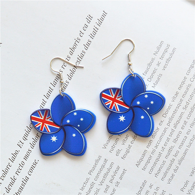 Wholesale Forest Flower Earrings Creative Acrylic Earrings ACC-ES-XN017