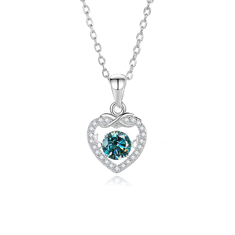 Wholesale Valentine's Day S925 sterling silver heart necklace
