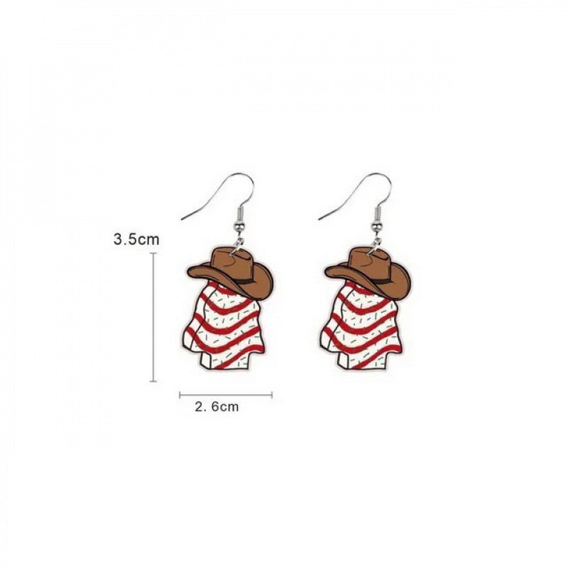 Wholesale Christmas  Acrylic Flat  Earrings