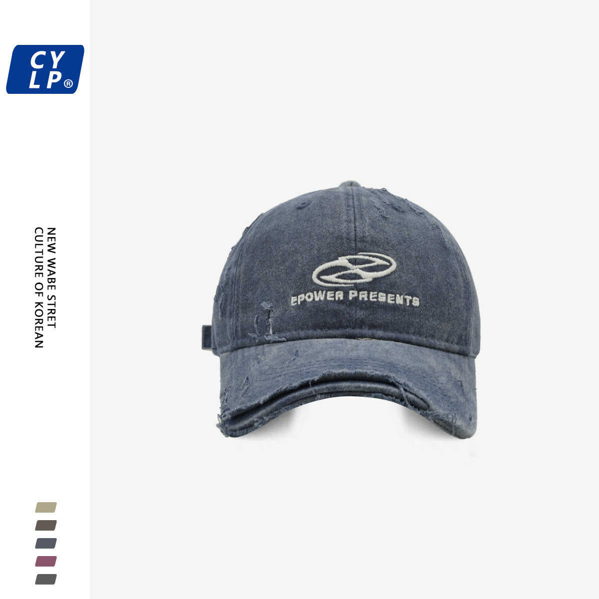 Wholesale Ripped Denim Cotton Hat Baseball Cap ACC-HT-KME006