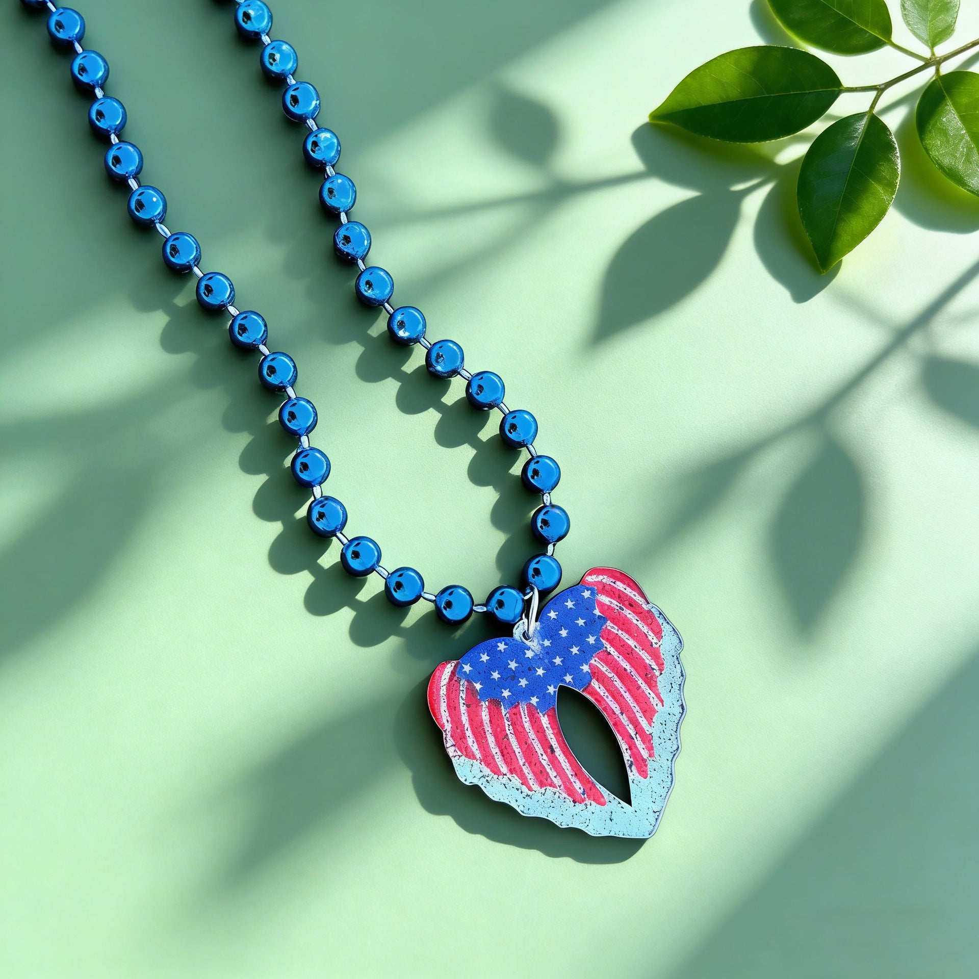 Wholesale Independence Day Acrylic Pendant Necklace — Long-Length