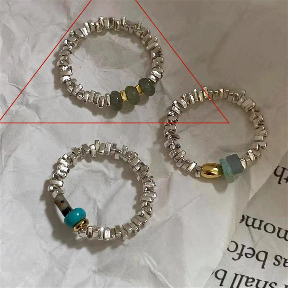 Wholesale 925 Sterling Silver Plain Ring Open Adjustment Tail Ring ACC-RS-Yues010