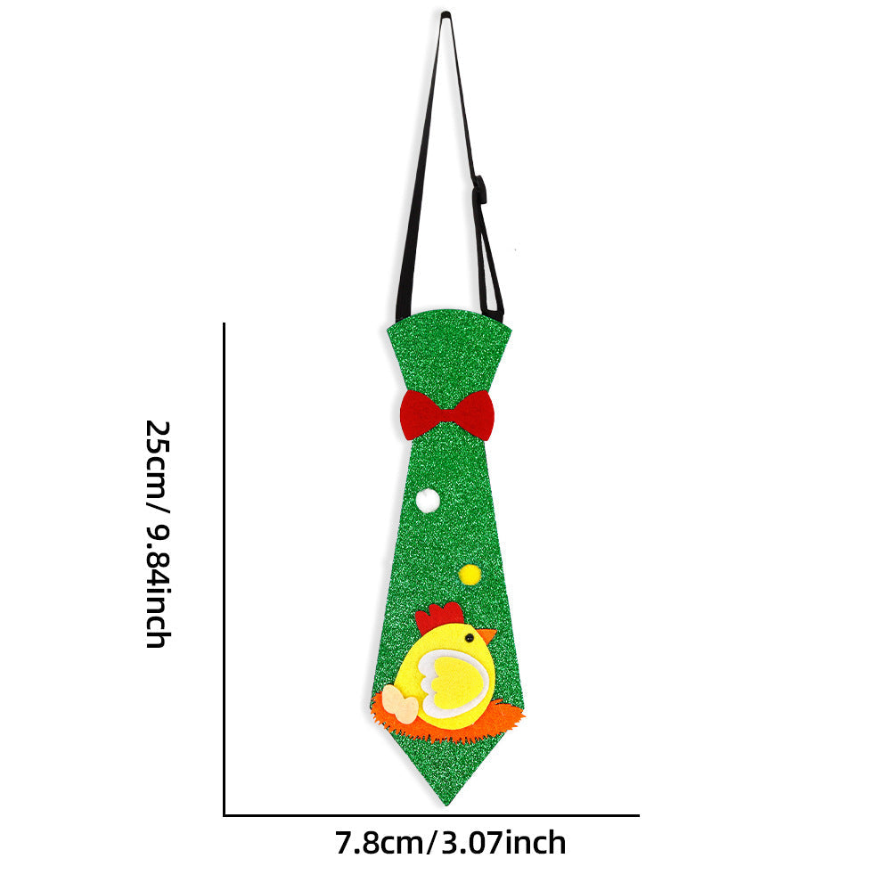 Wholesale Easter tie cartoon rabbit egg bow tie  decoration