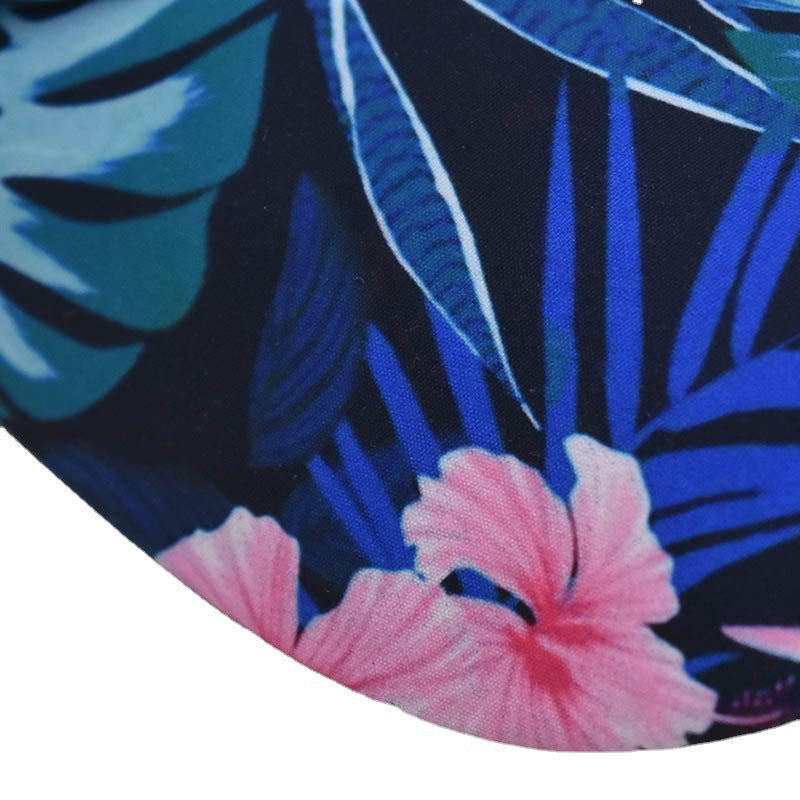 Wholesale Chic Women S Baseball Cap With Ponytail Opening Narcissus Floral Print Adjustable Sun Protection Summer Hat