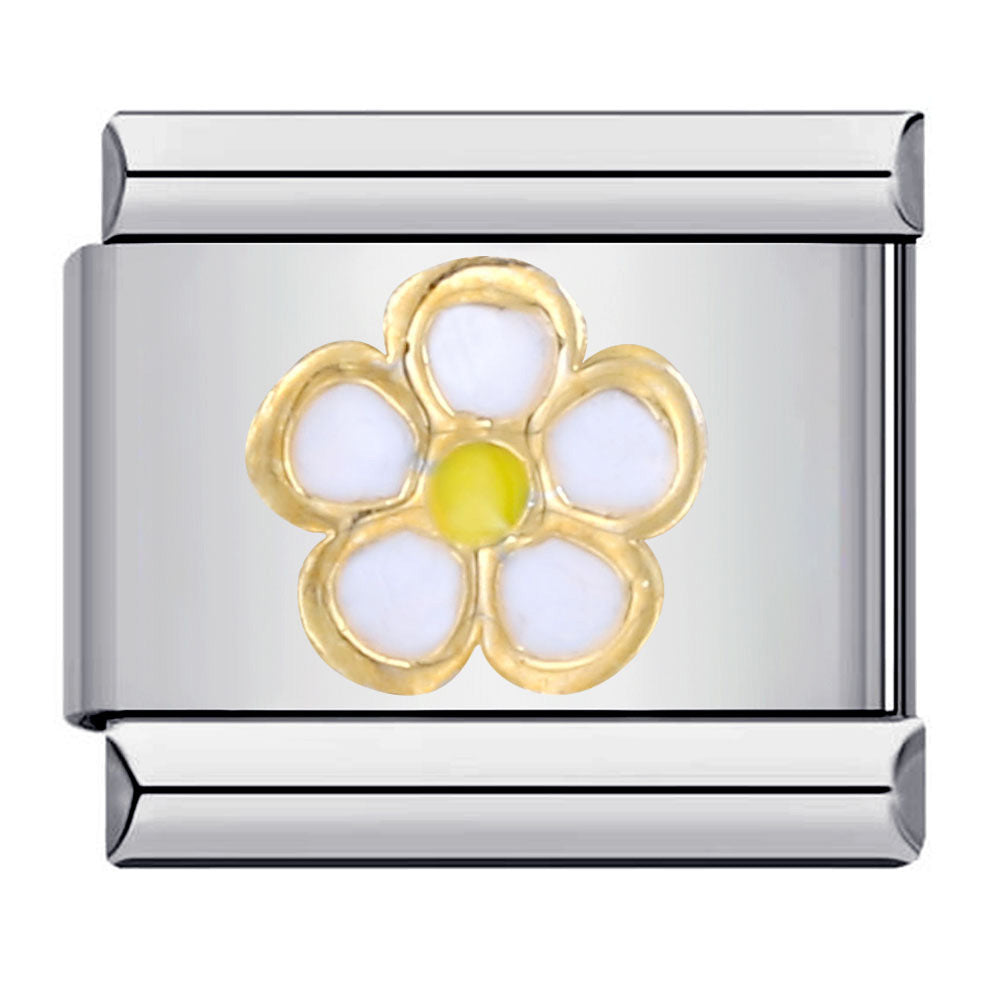 Wholesale Italian Charm Bracelet 9mm DIY Splicing Removable Flowers Stainless Steel Composable Bracelet