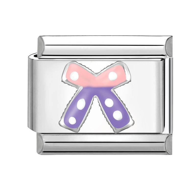 Wholesale Stainless Steel Italian Style Bow Charms,  DIY Bracelet Craft Accessories for Jewelry Making
