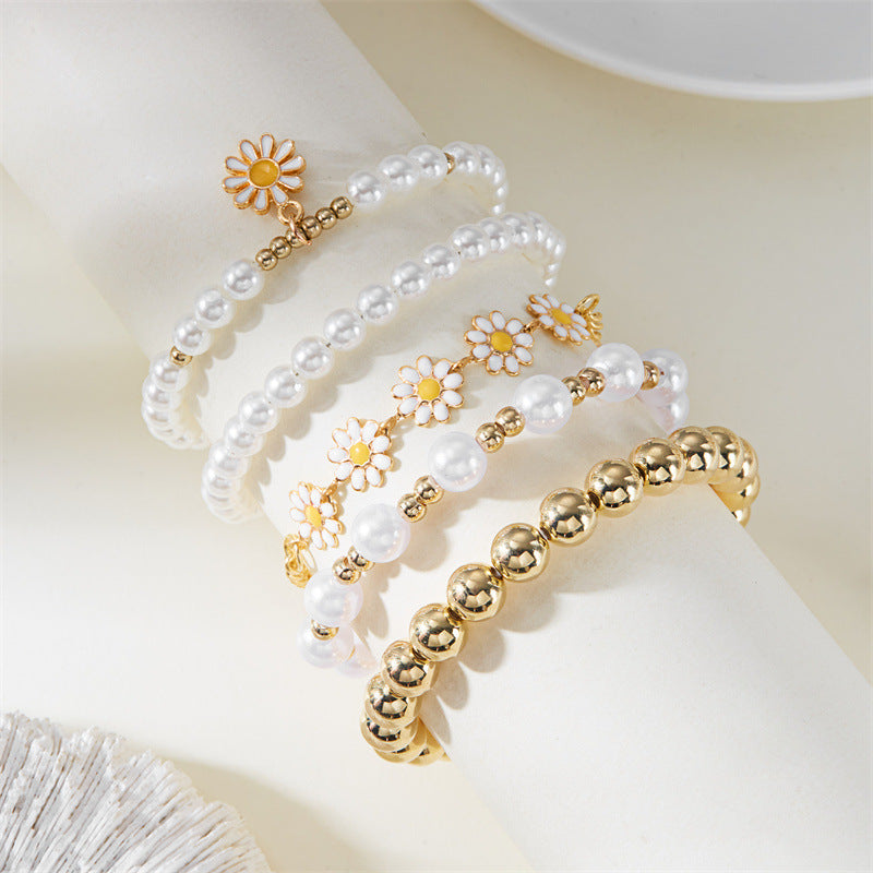 Wholesale  Flower Beaded Bracelet suit