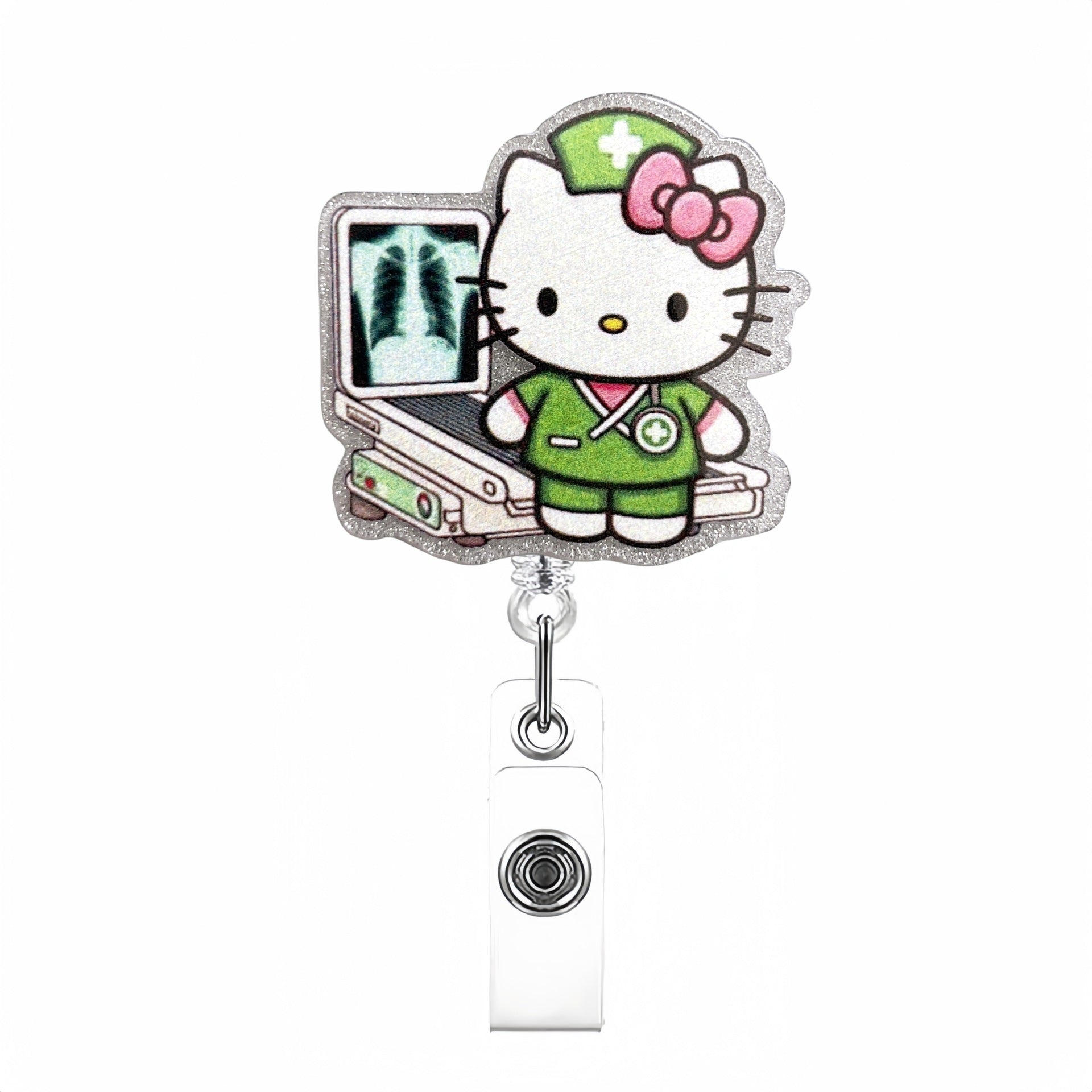 Wholesale Cute Cat Nurse Cartoon Badge Reels Keychains ACCVIP