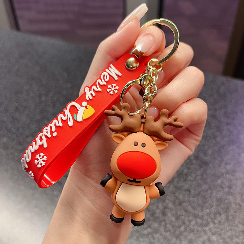 Wholesale Christmas Exquisite Santa Claus Key Keychain  ACC-KC-YingLing002