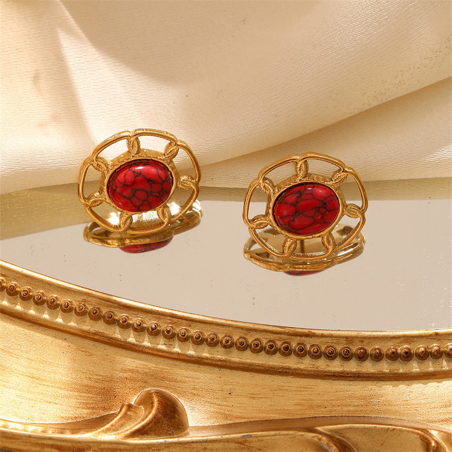 Wholesale Vintage Pearl Earrings Zircon C-Shaped Earrings ACC-ES-TaiYu002