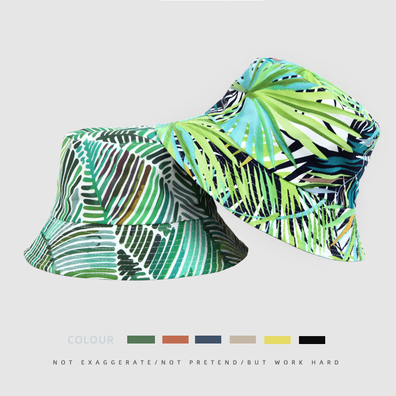 Wholesale  Coconut Leaves Cool Fisherman Hat Bucket Hat
