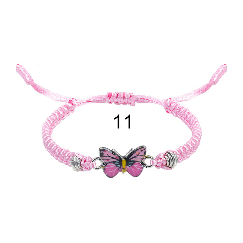 Wholesale  butterfly woven  Valentine's Day bracelet