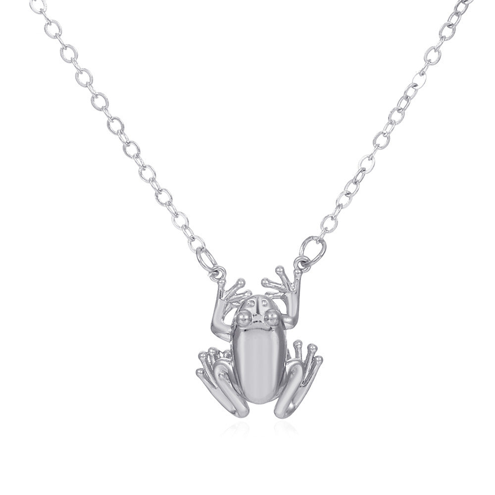Wholesale Cartoon Creative Frog Pendant Necklace