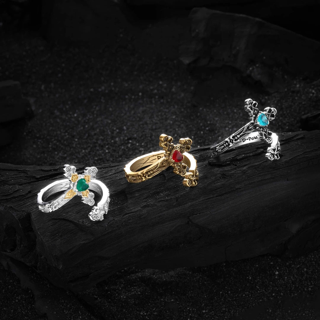 Wholesale  Thorns Love Red Diamond Open Ring