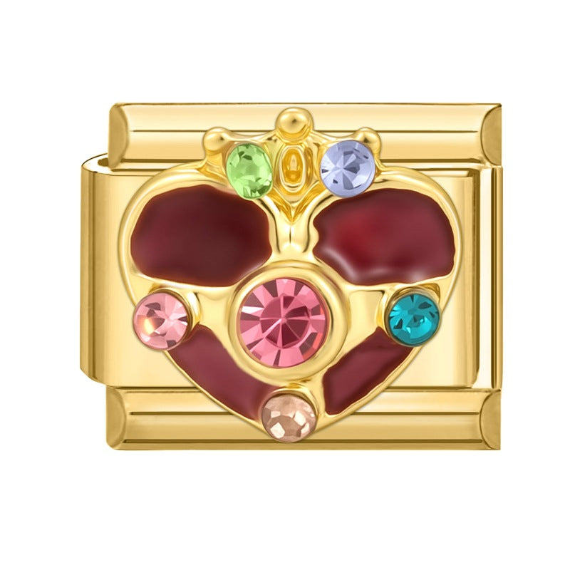 Wholesale Italian Charm Bracelet 9mm DIY Splicing Cute Creative Stainless Steel Composable Bracelet