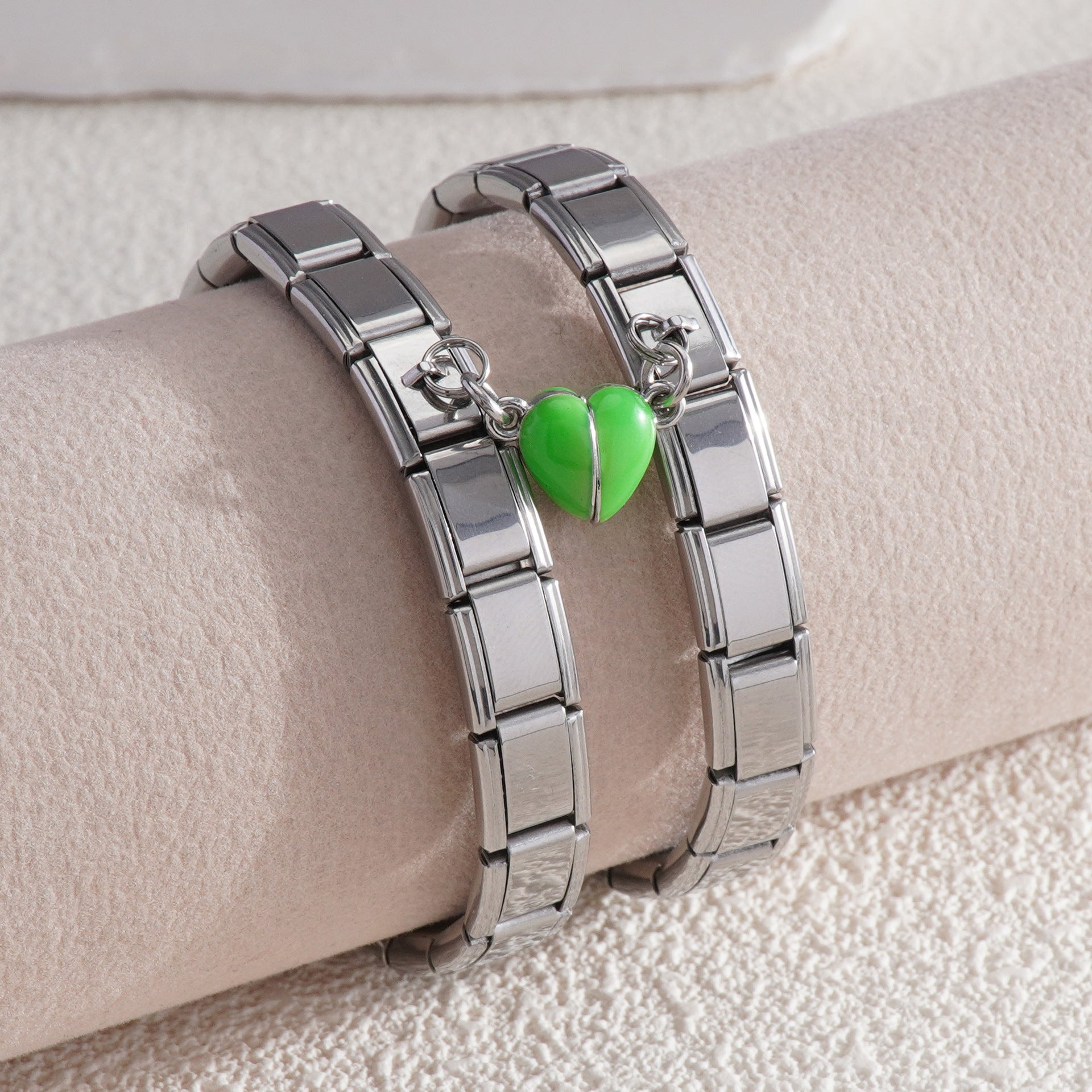 Wholesale Italian Charm Bracelet 9mm DIY Splicing Creative Pattern Stainless Steel Composable Bracelet