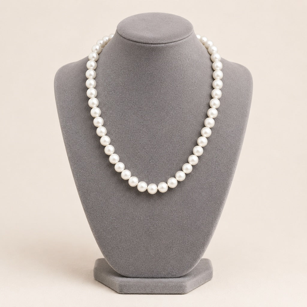 Wholesale Stylish White Faux Pearl Necklace For Women Elegant Cheongsam Collarbone Chain Gift Jewelry Accessory